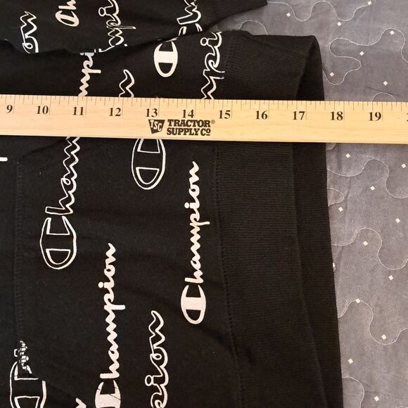 Champion black with white logo sweatshirt size 6 - Picture 5 of 5